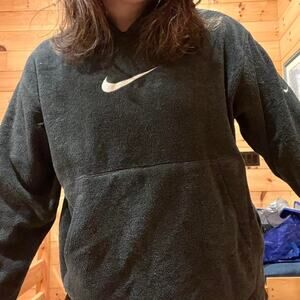 Nike grey sherpa hoodie